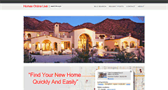 Desktop Screenshot of homesonlinelive.com